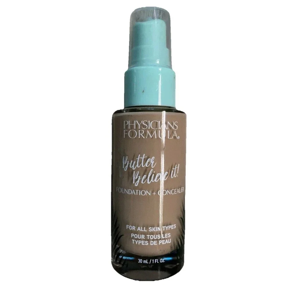 Physicians Formula Believe It Foundation + Concealer Combined-Medium 1oz Pump